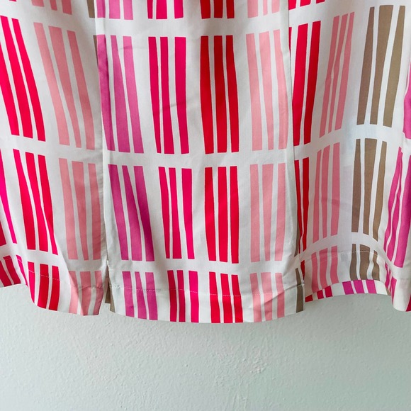 Boden Red and Pink Striped Blouse - Picture 4 of 11